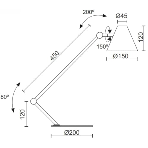 EXO Lighting lampe architecte MANTIS - lampe de bureau blanche E27 - lampe de bureau led puissante - éclairage de bureau - lampe de bureau design - desk lamp - lampe onglerie table