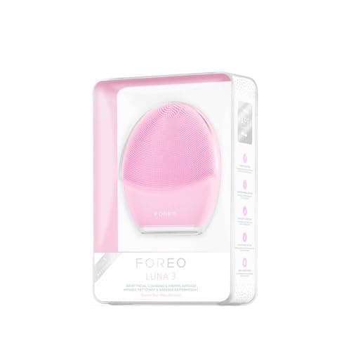 Foreo Luna 3 Peau Normale | Brosse Nettoyante Visage | Massage Raffermissant | Soins Ultra-Hygiéniques | Exfoliant Visage Facile À Transporter | Brosse Silicone Pour Une Peau Nette| Connecté À L'App