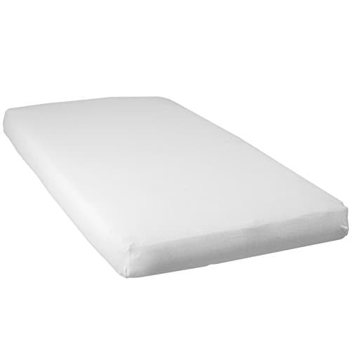 babyCalin - Lot de 2 draps housse 60x120x15cm Blanc/blanc certifié OEKO-TEX