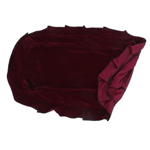 JEWEDECO Housse De Tabouret En Velours Doré Housse Pour Banc De Piano Housses De Banc Protecteur De Banc Couverture De Tabouret Couverture De Banc à La Maison Banquette Rouge