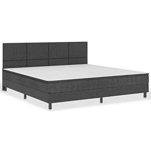 Tidyard Tête de Lit Têtes de Lit pour Adulte en Tissu Gris foncé 200x200 cm