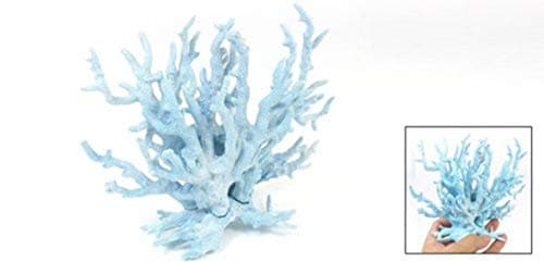 NATHA Bleu Plante d'aquarium en Plastique en Forme de Corail Ornement pour Aquarium