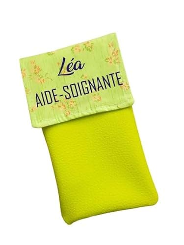 pochette d'infirmière pour poche blouse avec prénom personalisé aimantée soignant docteur médecin cadeau Sage Femme Ash Aide-soignante (VERT ANIS)