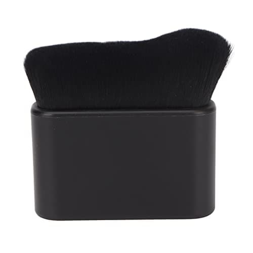 Grand Pinceau de Bronzage Plat, Pinceau pour Autobronzant, Pinceau de Bronzage Noir, Pinceau Bronzant Crème de Mélange Noir pour Maquillage du Corps du Visage Autobronzant