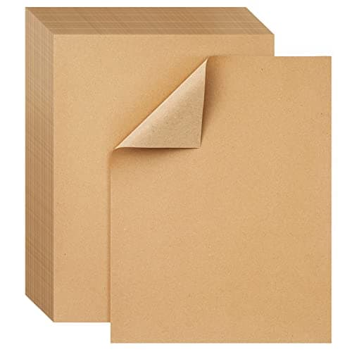 50 Feuilles Papier Kraft A4,150 g/m2 Papier Craft Papier Kraft pour Impression,Marron Papier Kraft A4 Pour travaux manuels, invitations de mariage,cartes de menu