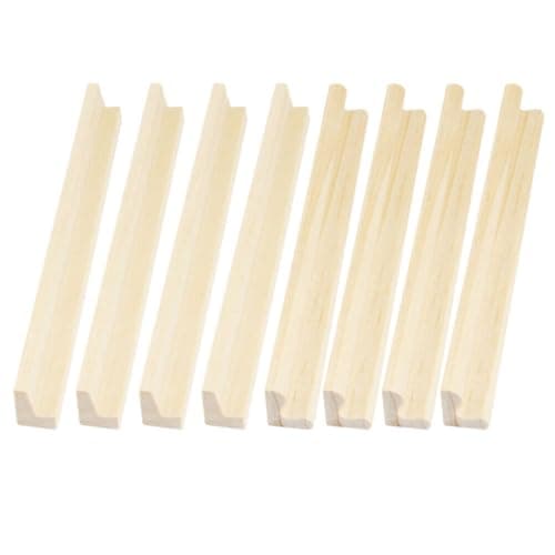Vaguelly Ensemble De 8 Pièces Base de Lettre en Bois Support de Train Mexicain Support de tuiles de Dominos présentoirs Porte-Dominos en Bois Support de Cartes de Jeu Jouet Plateau décorer