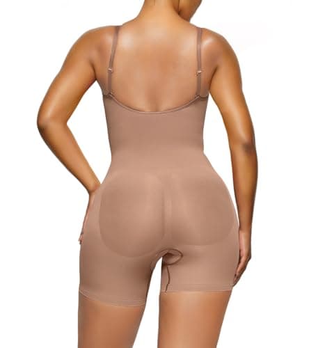 YIANNA Body Sculptant Femme Gainant sans Couture Amincissante Gaine Ventre Plat Invisible Combinaison Shapewear Bodysuit Minceur Sienna XXS/XS 5258