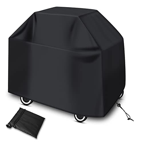 Diboniur Housse Barbecue Exterieur, Bache Barbecue de Protection, Housse Plancha pour BBQ Gaz, avec Revêtement Résistant à l'eau (147x61x117cm Noir)