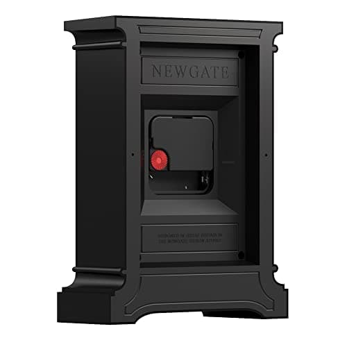 NEWGATE® Time Lord Mantel Clock - Complément Parfait pour Votre Chambre à Coucher - Bureau - Salon - Horloge Traditionnelle - Classique - Horloge de Bureau (Noir)