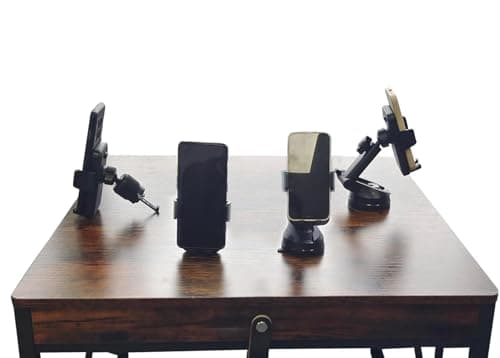 Support Téléphone Voiture [Clip de Qualité Militaire] Porte Téléphone Rotatif à 360 Degrés pour Grille D'aération de Voiture GPS pour Smartphone iPhone Android (Noir)