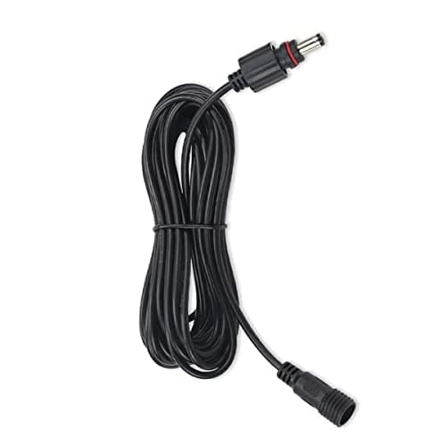 Liwinting Câble d'extension DC étanche Câble de Connexion de Lumière Extérieure 5,5 x 2,1 mm pour Lampes Solaires de Jardin 3m, Noir