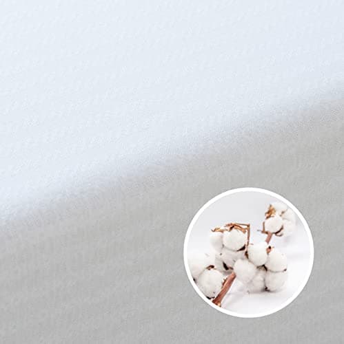 Tural - Housse de Matelas 100x190/200 cm | Elastique et Résistant | avec Fermeture Éclair | Certifié Oeko-TEX | Housse de Matelas Réglable - Blanc
