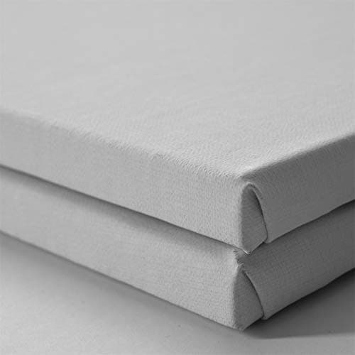 ARTIKUM 2X Linge Premium 50x70cm | Toile sur châssis 50 x 70 cm | 100% Toile de Lin ±430gsm Triple apprêt, prêt à Peindre châssis avec Toile