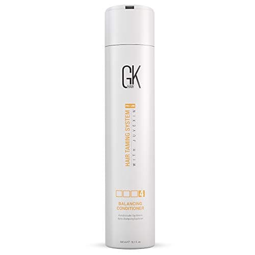 GK HAIR Global Keratin Balancing Conditioner (300ml/10.1 Fl Oz) pour cheveux gras et colorés Utilisation quotidienne après shampooing Nettoyant en profondeur et restaure les niveaux de pH