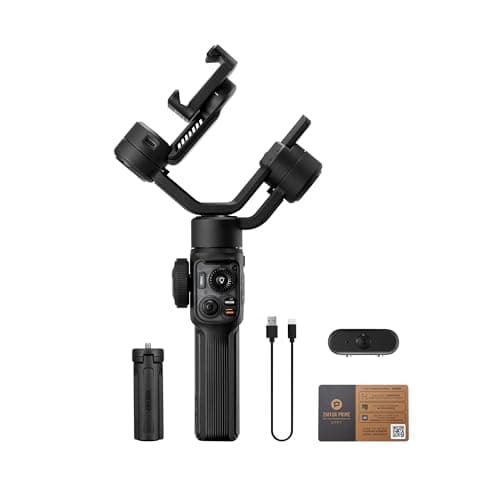 ZHIYUN Smooth-5S AI Combo[Officiel] Stabilisateur Smartphone, Handy Gimbal à 3 Axes, avec Trépied, AI Tracker, Stabilisateur Téléphone Portable, pour Vlog, Youtube, TikTok
