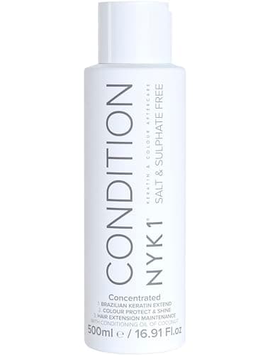 NYK1 Apres Shampoing Sans Sulfate – Apres Shampoing Sans Sulfate Sans Silicone Sans Paraben 500ml/ Soin Demelant Cheveux Secs et Colorés/Protège Votre Lissage Bresilien Pour Des Cheveux Brillants