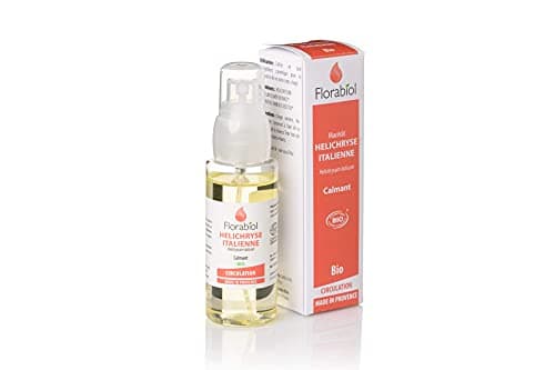 Florabiol - Huile Végétale d'Hélichryse Italienne Bio - 50 ml - Macérât d'Immortelle - Jambes Légères - Rougeurs Cutanées - Apaisant - 100% Pure Et Naturelle - Fabrication Française