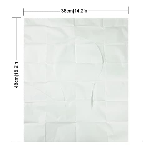 Ma Chérie Lot de 60 couvertures de siège de toilette jetables de grande taille et biodégradables avec emballage individuel pratique et discret