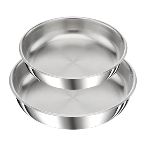 Tefal Ingenio Preference On Lot de 2 Poêles 24/28 cm + poignée amovible, Induction, Acier inoxydable, Empilable, Compatible lave-vaisselle, Fabriqué en France L9759002