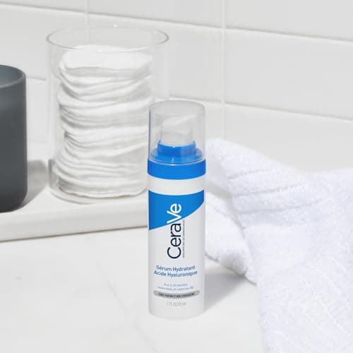 CeraVe - Sérum Hydratant à l'Acide Hyaluronique - Nourrit, Hydrate et Apaise - Diffusion Continue des Actifs - Aux 3 Céramides & Vitamine B5 - Tous Types de Peau - 30 ml