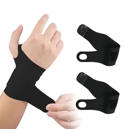 Attelle de Poignet Sport, 2 Pièces Protège Poignet, Bandage Poignet, Support de Poignet, Attelle de Soutien de Poignet, Sangles de Compression de Poignet pour le Fitness I'haltérophilie La Tendinite