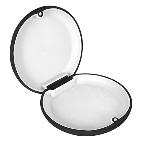 Disnace Boîte de Rangement Prothèses, Boite Appareil Dentaire, Etui pour Dentaires Ultra, Boîte A Dentier, Boîte Gouttiere Dentier, Cas de Retenue pour Gouttières, Pinces, Appareils Dentaires (Noir)
