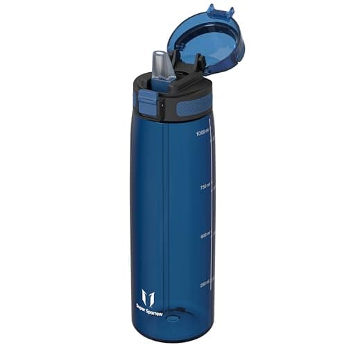 Super Sparrow Gourde 1L - Bouteille d'eau sans BPA - Gourde Sport Pour École, Plein Air