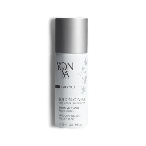 Lotion Tonique Yonka pour Peaux Sèches et Sensibles 50ml - Brume Vivifiante Sans Alcool - Hydrate, Purifie, Apaise et Rééquilibre - Aux 5 Huiles Essentielles - Spray Vaporisateur - 99,7% Naturelle