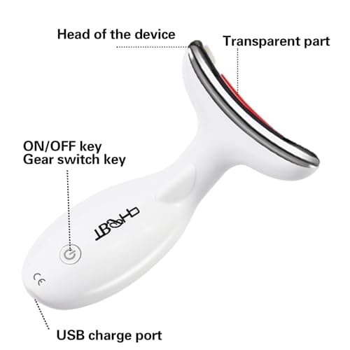 TBPHP Appareil Masseur Facial,Electrique Appareils Lifting Massage Visage,Serrage Raffermissement Levage Pour Visage et Cou avec USB Rechargeable