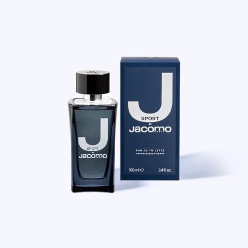 JACOMO - J De Jacomo Sport - Eau De Toilette Homme - Parfum Homme Boisé Épicé Cuiré - Citron, Fleur d'Oranger & Oud - Spray Vaporisateur - Fabriqué En France - 100 ml