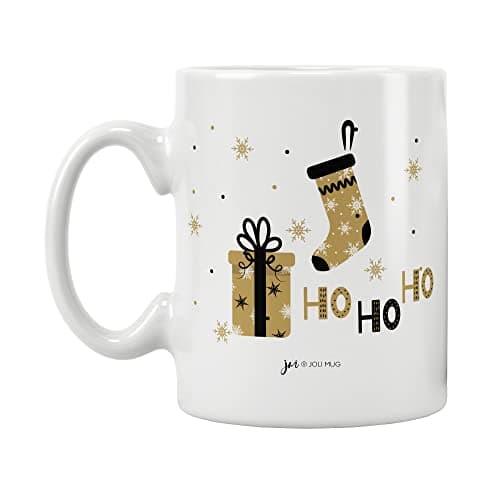 ÉNJA Création Cadeau NOËL - Mug MARRAINE. Marraine/Tasse – Joyeux Noël - Cadeau fêtes de fin d'année personnalisé. Cadeau original. Céramique haute qualité 11oz - 320 ML (MARRAINE)