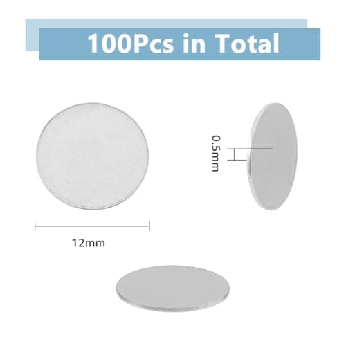 DICOSMETIC 20 pièces en Acier Inoxydable Rond en Métal Estampage Vierge Gravure Pièces Vierges Marqueur de Balle de Golf Pièce de Défi pour Bricolage Artisanat Collection