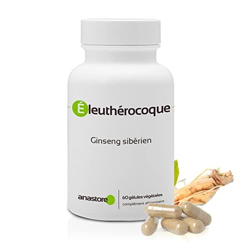 ÉLEUTHÉROCOQUE * 500 mg / 60 gélules * Titré à 0,8% en éleuthérosides * Energie, Équilibre émotionnel