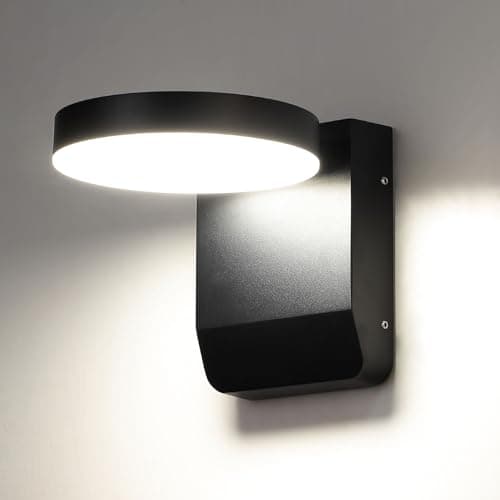 Applique murale extérieure, éclairage extérieur IP54 résistant aux intempéries, alimentation secteur, lampe murale extérieure 20 W pour porte d'entrée, porche, jardin, lumière naturelle 4000K