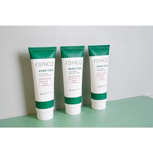 Sinoz Pure Cica Crème Ultra Réparatrice,Anti-rougeurs et rougeurs, réparation de la peau, renforcement de la barrière cutanée, ultra hydratation50 ML