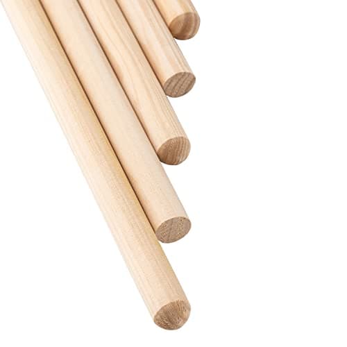 Mendi 6 Bâton en bois 120 cm x 28 mm