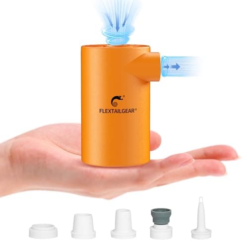 FLEXTAILGEAR Evo Pump, Pompe électrique Portable 4500Pa, Pompe pour Matelas pneumatique 250L/min, Batterie 3800mAh, gonflage et dégonflage pour lit pneumatique