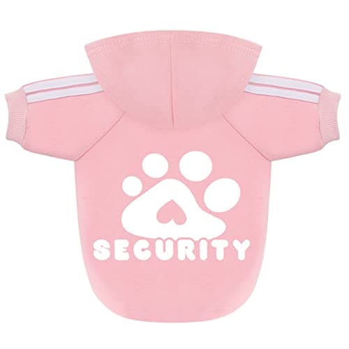 Dolahovy Chien À Capuche Vêtements pour animaux de compagnie Pulls pour chiens d'automne et d'hiver Déguisements de chiot Chien chandail Gilet pour petits chiens moyens chats Chihuahua Teddy (M, Rose)