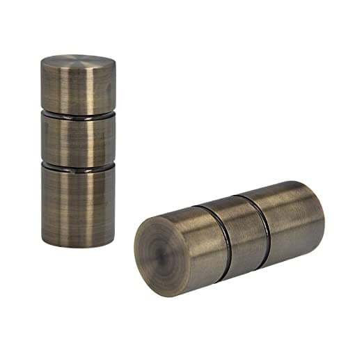 Sento 25/19mm Kit de Tringle a Rideau Metal Fixation au Plafond Laiton Antique 360 cm ILUSION