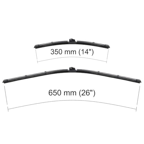 Mossa Balais d'essuie-glace de pare-brise adaptés pour Renault Clio IV (05.2012-2020) - essuie-glace pour lunette avant - kit essuie glaces 1