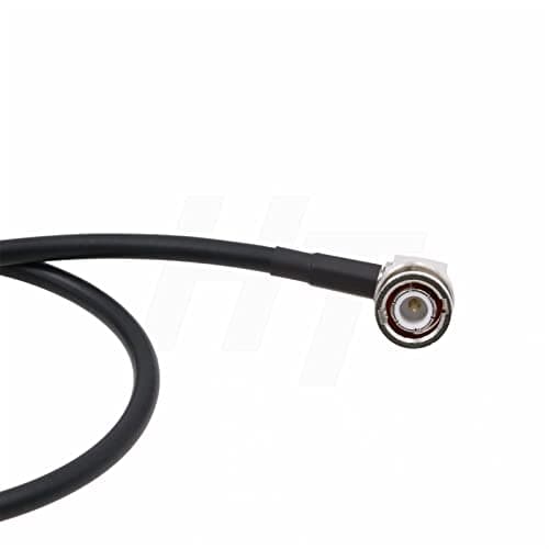 HangTon Câble coaxial 6G SDI RF 50 Ohm BNC mâle à angle droit vers BNC femelle, double blindage à faible perte RG223 pour caméra moniteur vidéo antenne GPS radio (1)