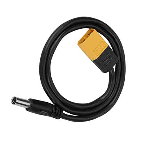 Connecteur XT60 avec fiche mâle vers DC 5,XT60 Male Connector to 5,5 x 2,5 mm DC5525 Power 5,5 2,5 mm DC5525 Câble d'alimentation 20 pouces de longueur.
