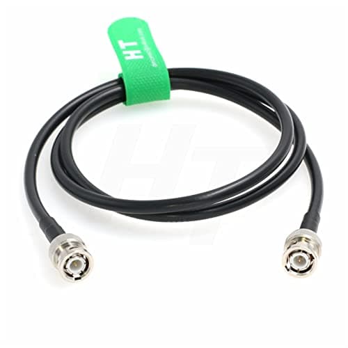HangTon Câble BNC mâle vers BNC mâle 12G 6G SDI RG223 RF coaxial 50 Ohm Double blindage Faible perte de signal pour GPS LAN/WAN Data Video (60 cm)