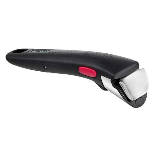 Tefal Ingenio Poignée amovible noire, Empilable, Verrouillage sécurité 3 points, Supporte jusqu'à 10 kg, Garantie 10 ans, Fabriqué en France L9863302