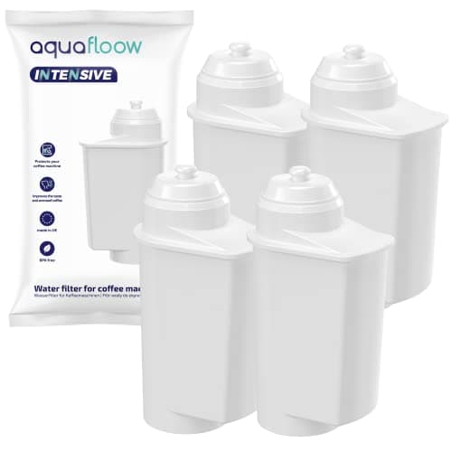 Aquafloow Cartouche Filtrante pour la Machine à Café Compatible avec EQ Série Brita Intenza, TZ70003, Bosch 12008246 4678731016723 575491 Neff, 4 Pack