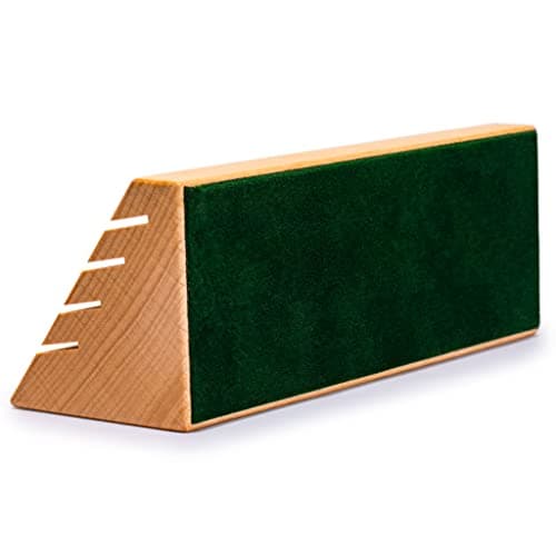 Yellow Mountain Imports Porte-cartes en bois de hêtre massif de taille standard - Ensemble de 2 organiseurs de cartes
