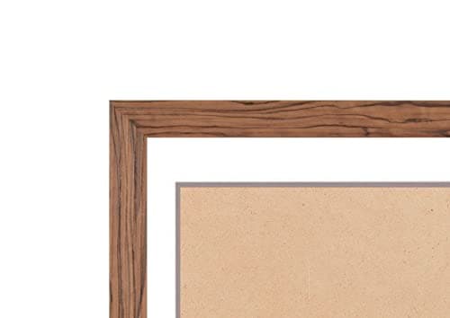 Cadre photo SD avec passe-partout – Cadre photo en noyer de 30 mm de large – Dimensions extérieures passe-partout 40 x 50 cm – Pour taille d'image 30 x 40 cm – Cadre avec verre acrylique