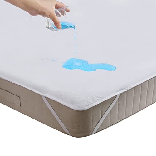 Beedsooth Protège Matelas Imperméable 140x200cm, Alèse Respirant Coton avec 4 Coins Elastiques Anti-Acarien, Hypoallergénique Silencieux