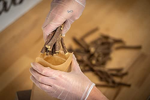 Chabiothé - bâtons de réglisse BIO 100g - IGP Italie, Calabre - sachet biodégradable - minimum 10 bâtons à mâcher - conditionné en France