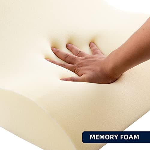 NOFFA Coussin de Lecture en Mousse à Mémoire de Forme pour Lit Oreiller Cale Dos Coussin à Coin Triangle est Idéal pour Soutenir Le Dos Lorsque Vous Détendez, Regardez la Télévision - Largeur Accrue